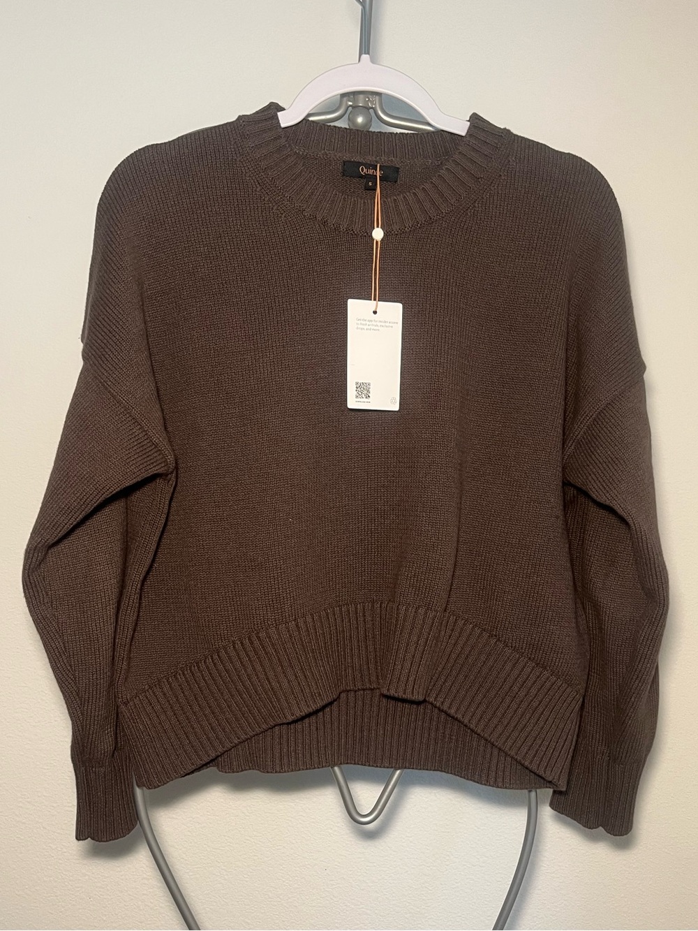 Quince Organic Cotton Boyfriend Crewneck Sweater